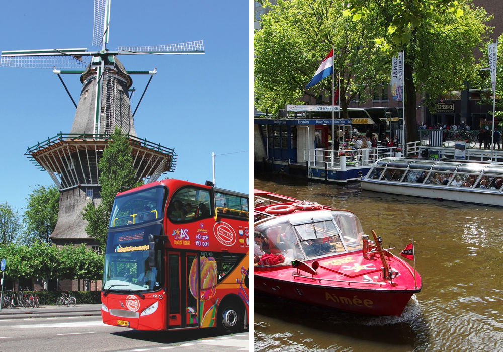City Sightseeing Amsterdam: Hop-on Hop-off Bus + Boat Tour