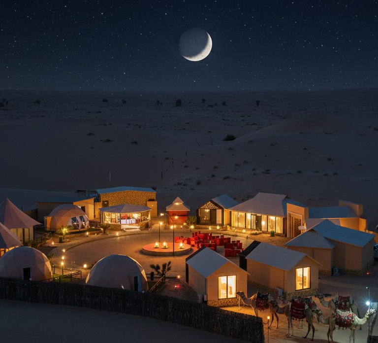 Abu Dhabi :Luxury Desert Overnight Stay & Sunrise Camel Ride