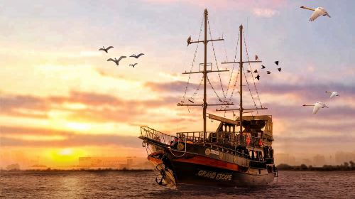 Dubai Creek Harbour Pirate-Themed Sightseeing Cruise/Dubai Creek Pirate Ship Cruise