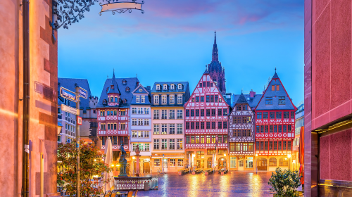 Private charter day tour to The Roman Forum, Frankfurt Cathedral, Goethe House, and Heidelberg Castle