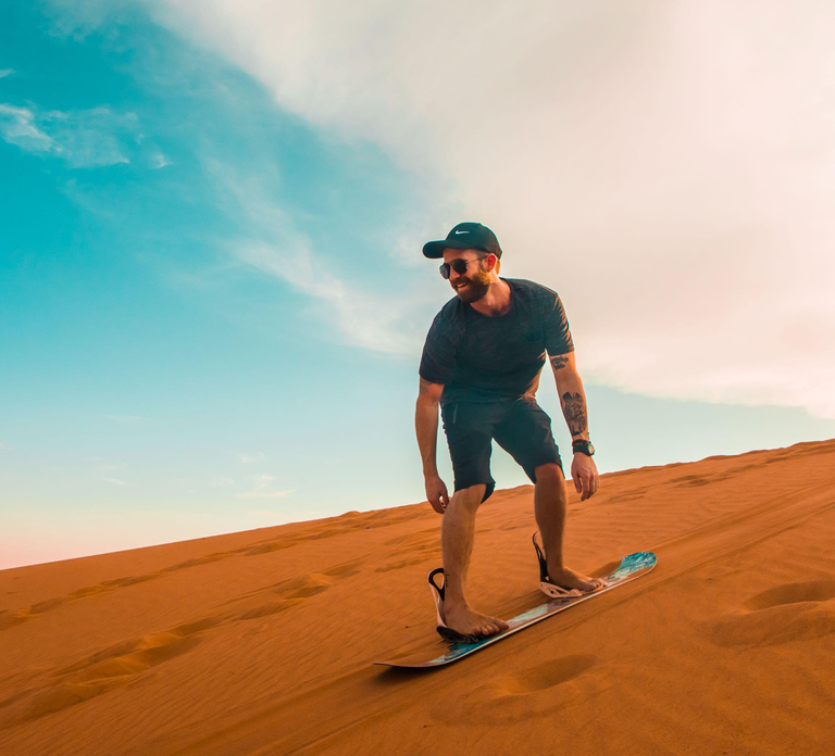 Dubai: Desert Safari, Dune Buggy, Sandboarding, Camels & BBQ