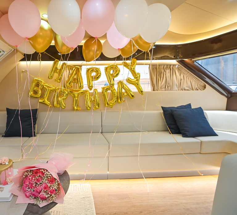 2 Hour Birthday Celebration on a Yacht in Dubai