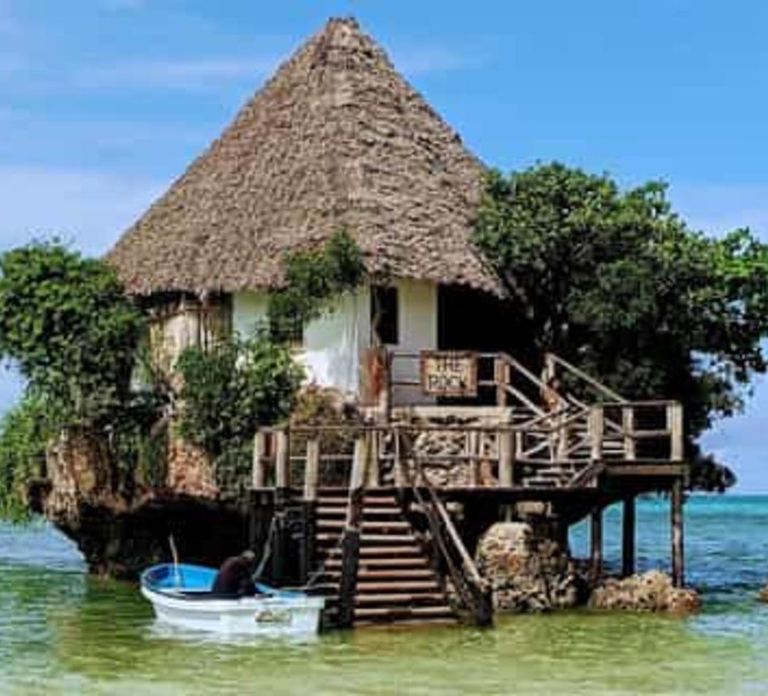 Zanzibar: The Rock Restaurant Experience with Pickup