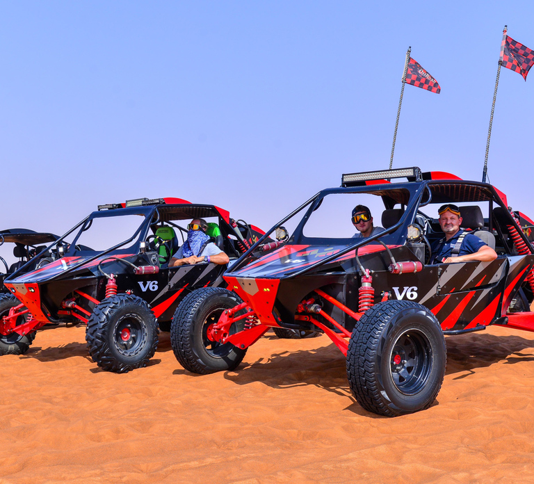 Dubai: 3000cc V6 Dune Buggy & Sandboarding -Private Tour