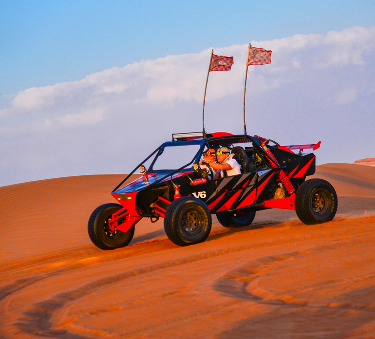 Dubai: 3000cc V6 Dune Buggy & Sandboarding -Private Tour