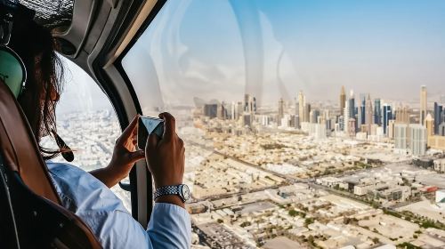 Helicopter Sightseeing in Dubai: Take Off from the Palm Island