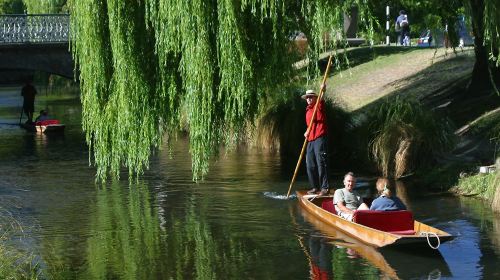 Punting On The Avon (Antigua Boat Sheds)