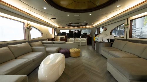 Hong Kong Special Sightseeing Victoria Harbour Night Cruise (90ft Super Yacht)