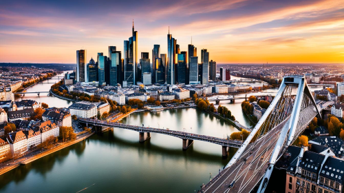 Germany + The Roman Forum + Goethe House + Eurotower + Iron Footbridge + Main River private charter day tour