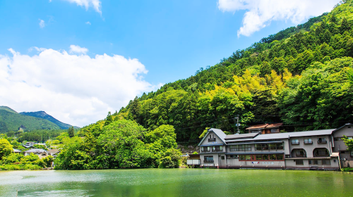 Japan Fukuoka Nyoirin-ji Temple on Qingying Mountain, Mount Yufu Trailhead, Yufuin, and Beppu Hells One-Day Tour