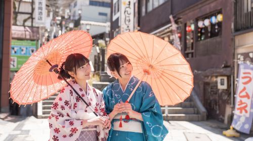 Kimono rental ishidan biyori - kimono experience with 3 hr matcha dessert package