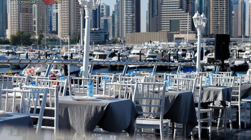 Dubai Marina Dhow Cruise by Catamaran-Glass Boat with Buffet+ Soft Drinks+Live Performance
