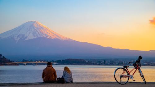 Mt. Fuji + Lake Kawaguchi + Lake Yamanaka Popular Cycling Tour (9-Seater Premium Small Group) with Optional Hotel Transfer Upgrade Day Tours