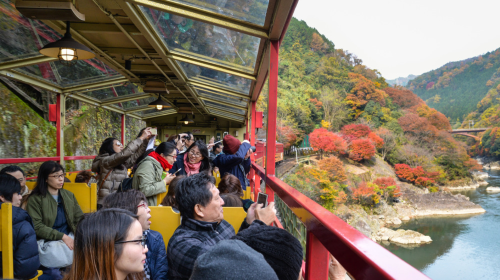 Kyoto Arashiyama Sagano Romantic Train Car No. 5 booking service
