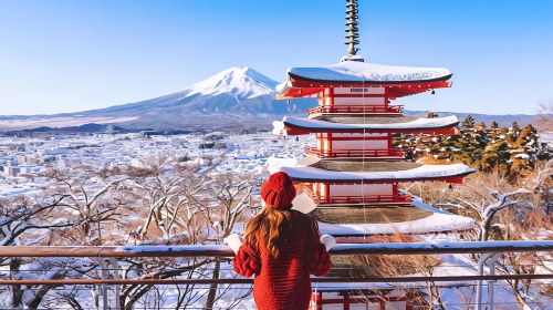 Fuji classic route: Lake Kawaguchi, Arakurayama Sengen Park and Lawson 1-day tour from Tokyo Day Tours