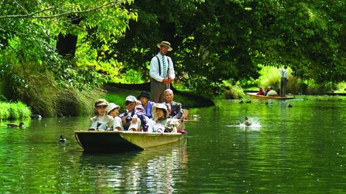 Punting On The Avon (Antigua Boat Sheds)