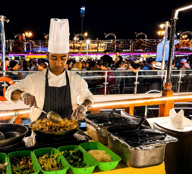 Dubai Marina 2 Hours Dinner Cruise with Live Show