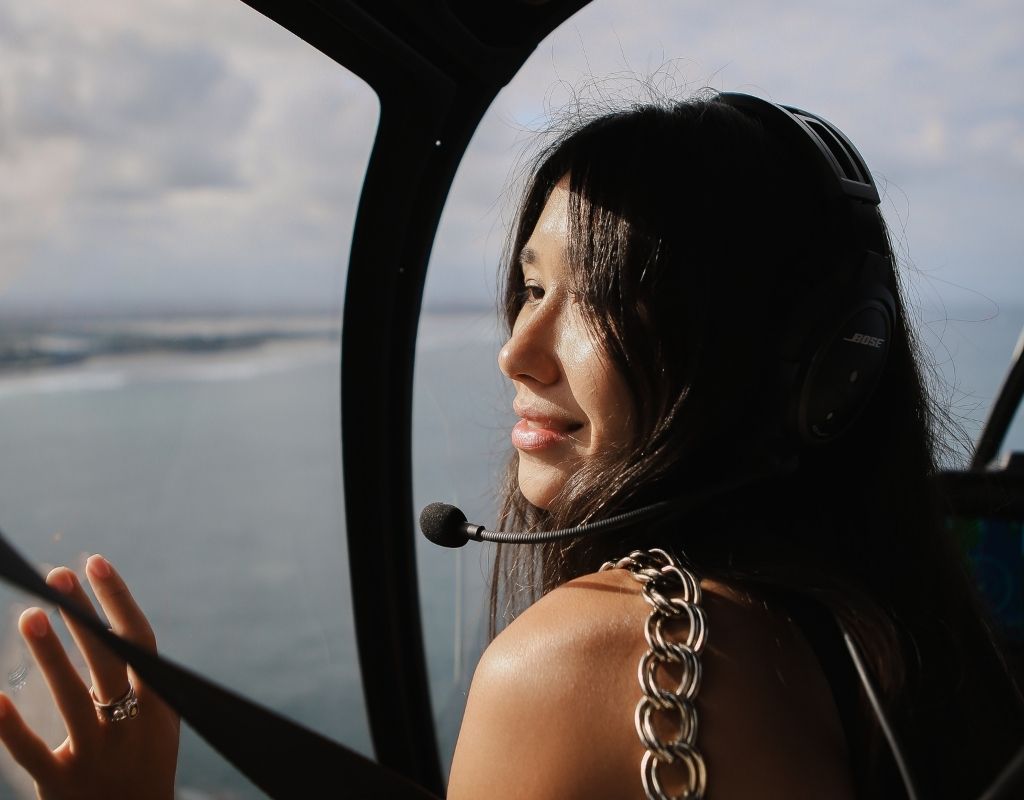 Bali: Scenic Helicopter Flight Over Coastline & Landmarks