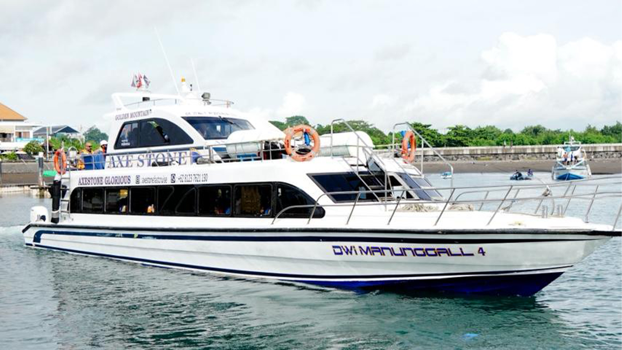 Nusa Penida Fast Boat Ticket: Sanur to Banjar Nyuh Pier by Axe Stone