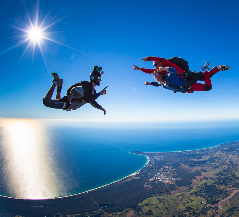 From Gold Coast: Tandem Skydive Experience over Byron Bay
