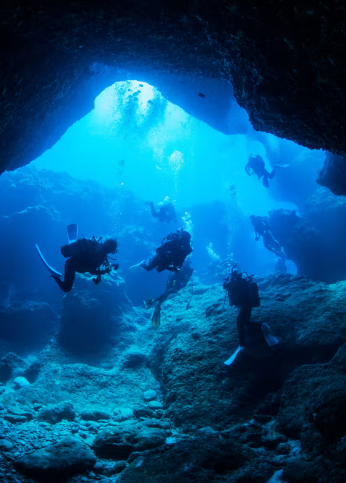 2-hour Diving and Snorkeling Experience at the Blue Cave in Okinawa City, Japan [Blue Cave Snorkeling/diving/English and Japanese instructors/shore entry to avoid seasickness]