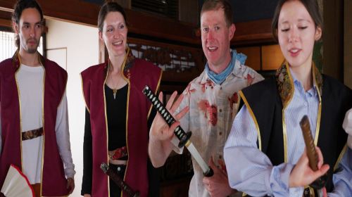 Sword fight performance, experience & premium Japanese cuisine package