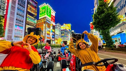 Ride Through The Streets Of Shibuya and Sinjuku By Go Kart Day Tours