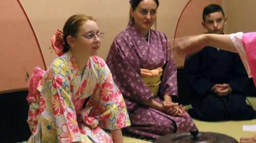 Learn Zen by enjoying Wagashi and participating in a matcha tea ceremony class near Osaka Castle