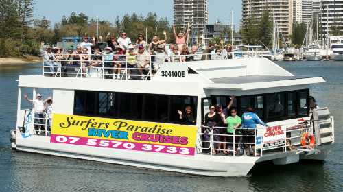 Gold Coast Surfers Paradise 1.5-hour cruise (morning/afternoon with snacks) Transport Passes
