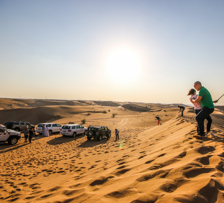 From Dubai: Desert Safari, BBQ, Quad Biking, Shisha & Drinks