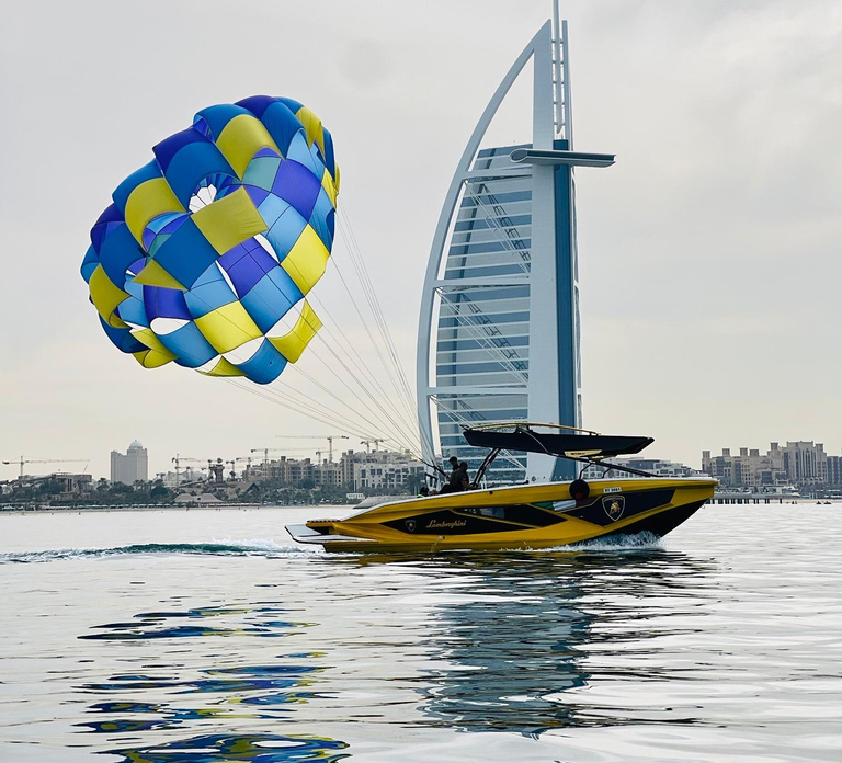 Dubai: Parasailing Experience with Palm, JBR & Marina Views