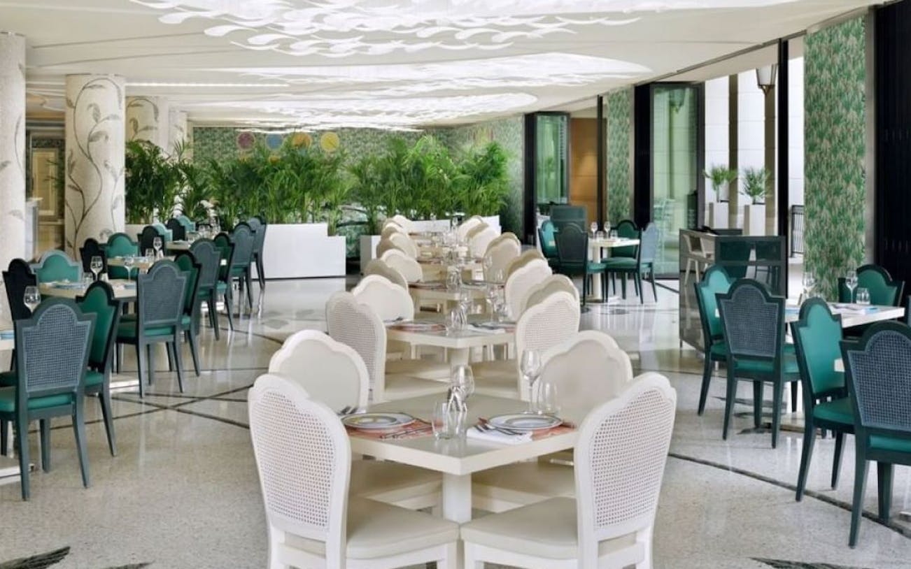 Giardino Breakfast Buffet: International Buffet with Live Cooking Stations and Outdoor Terrace