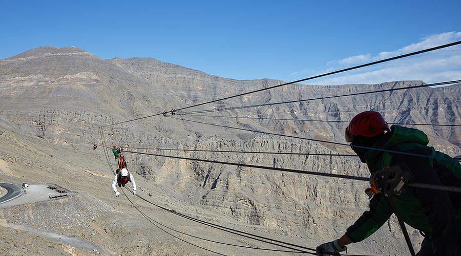 Jebel Jais Zipline from Dubai