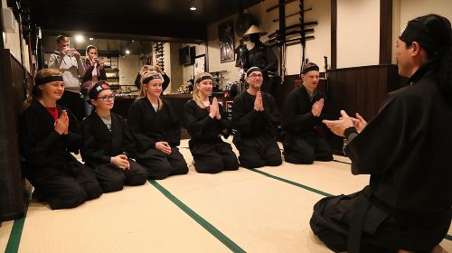 Ninja 1-hour Hands-on Lesson by Japanese master in Kyoto -Entry Day Tours