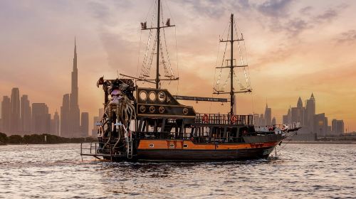 Canal Pirate Ship Sightseeing Cruise with Transfer and Optional Unlimited Pizza Meal