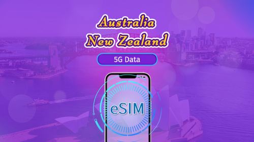 Australia/New Zealand | 4G/5G eSIM | Daily Package | 24-hour Billing | 5-20 Days | QR Code