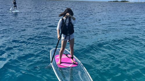 HB marine Okinawa parasailing, snorkeling & transparent SUP experience