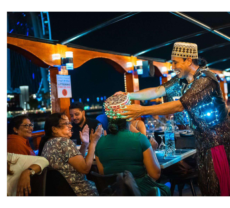 Dubai: Dinner Cruise with Tanoura Dance Show