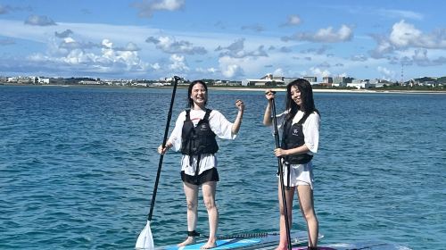 HB marine Okinawa parasailing, snorkeling & transparent SUP experience