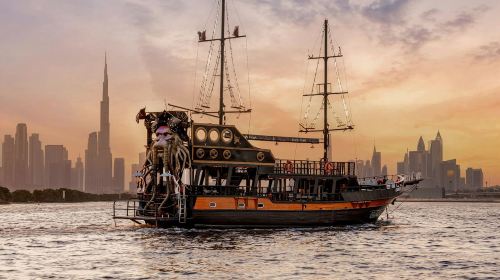 Canal Pirate Ship Sightseeing Cruise with Transfer and Optional Unlimited Pizza Meal