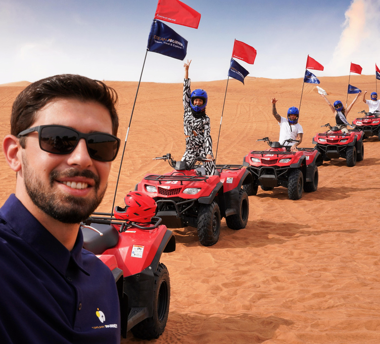 Dubai: Red Dunes Tour on Quad or Side by Side ATV Ride