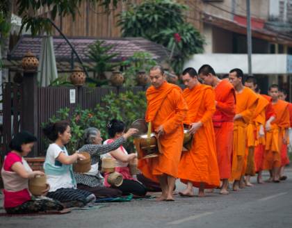 Luang Prabang: Private Cultural Discovery with Alms Giving, Museum and Kuang Si Waterfall