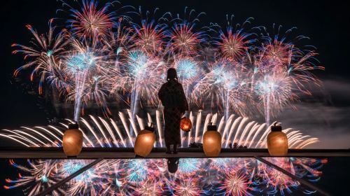 Kinugawa Fireworks and Ibaraki Flower Sea one-day tour: A Date with the Sea of Flowers and Fireworks