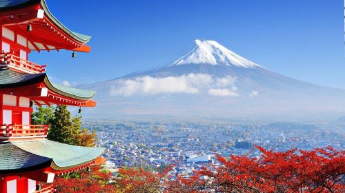 1-day tour with free cable car · Tokyo Fuji mountain Kawaguchiko panoramic cable car · viral Lawson · Oshino hakkai