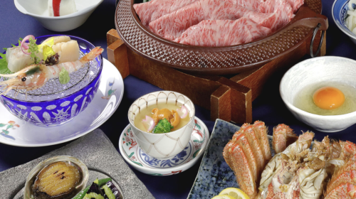 [Japanese Cuisine Wano Hassouan] Hokkaido Seafood and Japanese Black Beef Package (Choose 1 of 4 Options) Meal Voucher