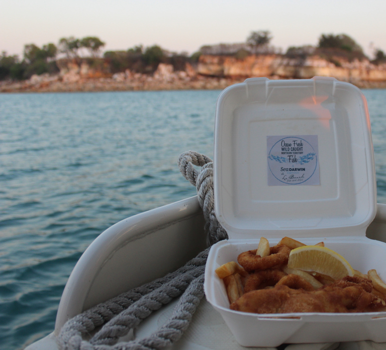 Darwin: Sunset Harbour Cruise with Fish and Chips Dinner