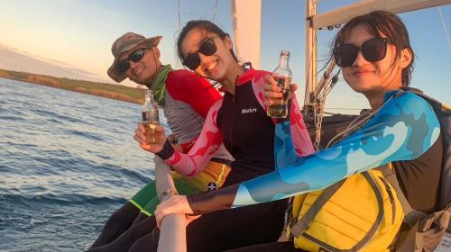 Penghu Sailing – Penghu Whale Cave Sailing Half Day Experience-Self-driving & Sunset SUP