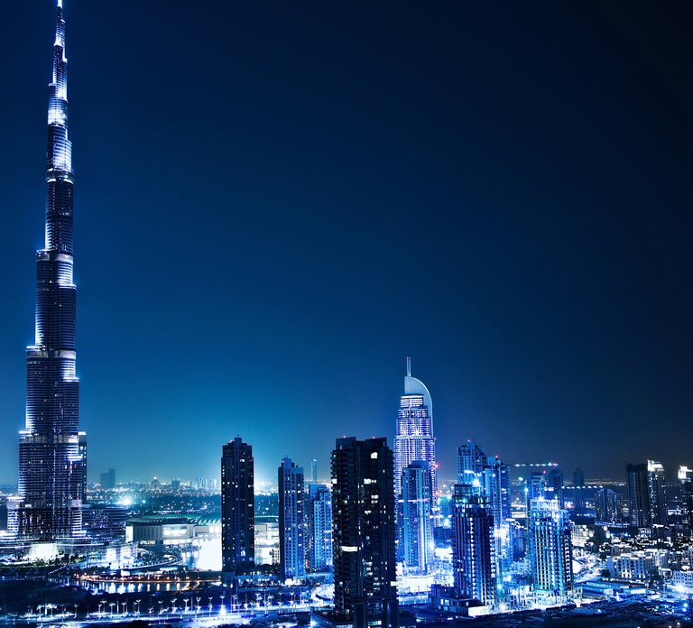 Dubai by Night City Tour with Fountain Show