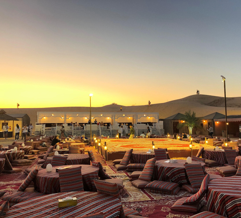 Dubai: Bedouin Camp, Dune Safari, Falcon Show & BBQ Dinner