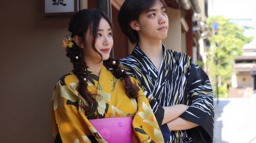 [Kyoto Kimono Rental mimosa Kodaiji Store] *Couple Kimono & Yukata Rental* Includes Women's Hair Styling!